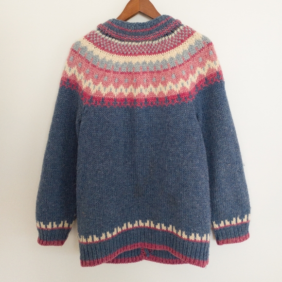 Vintage Tundra Button Down Fair Isle Cardigan Size Medium - Picture 8 of 8